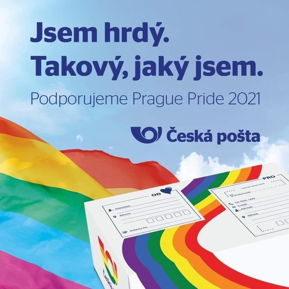 Vladimíra Ludková prague pride duhová Česká pošta