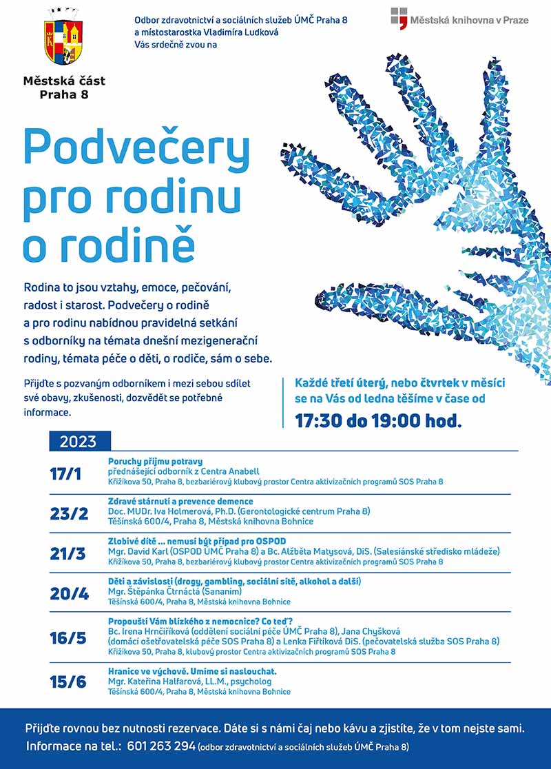 Podvečery pro rodinu o rodině Praha 8 Vladimíra Ludková 2023