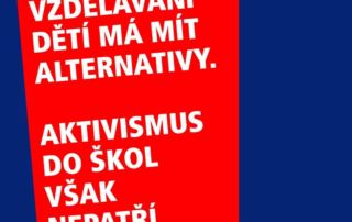 Aktivismus do škol nepatří